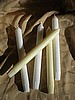 Palm Wax Taper Candles- 9" Pkg. 4