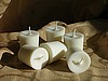 6 Unscented/undyed 2 oz. Soy Votives